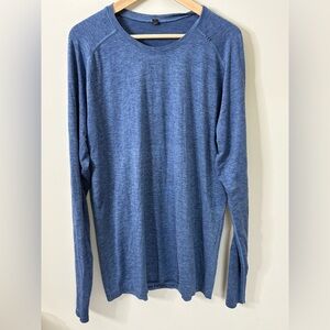 Lululemon Men’s Long Sleeve Athletic Top Blue Size XL